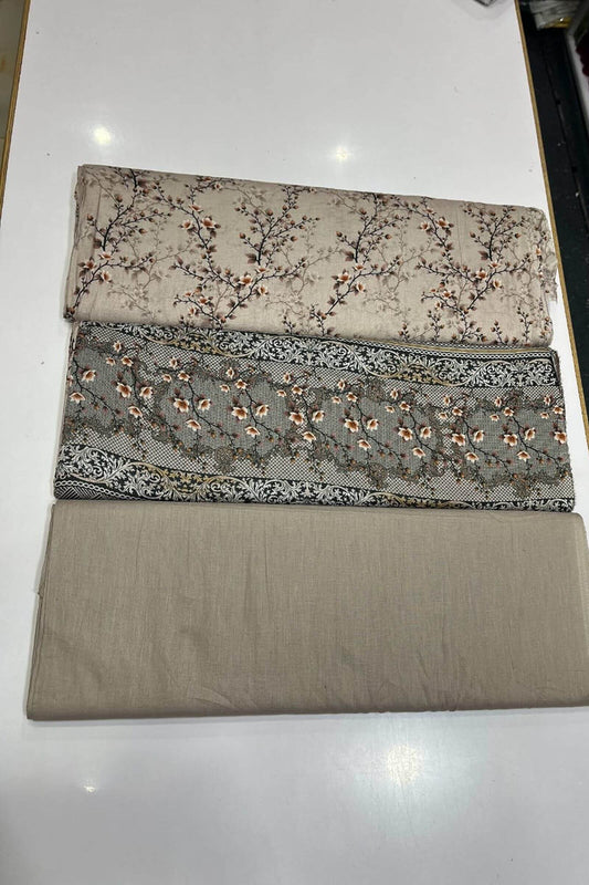 lawn printed 3pcs