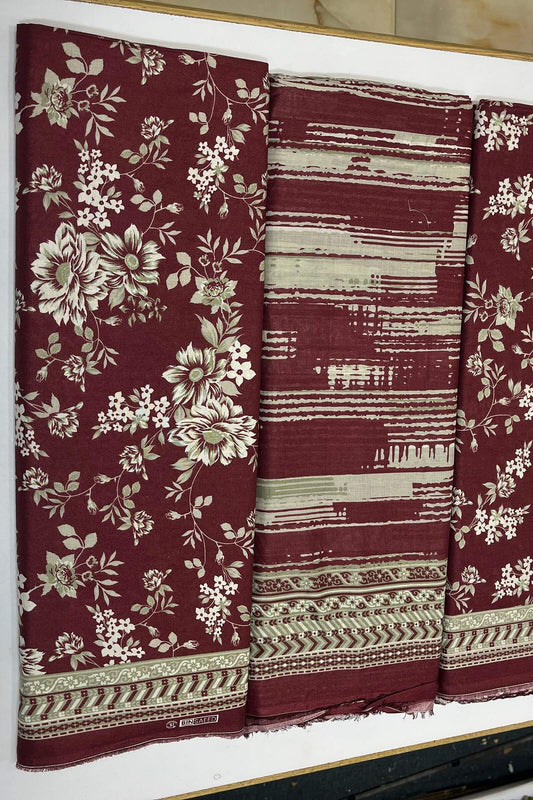 3-Piece Pure Original BinSaeed Lawn - 022