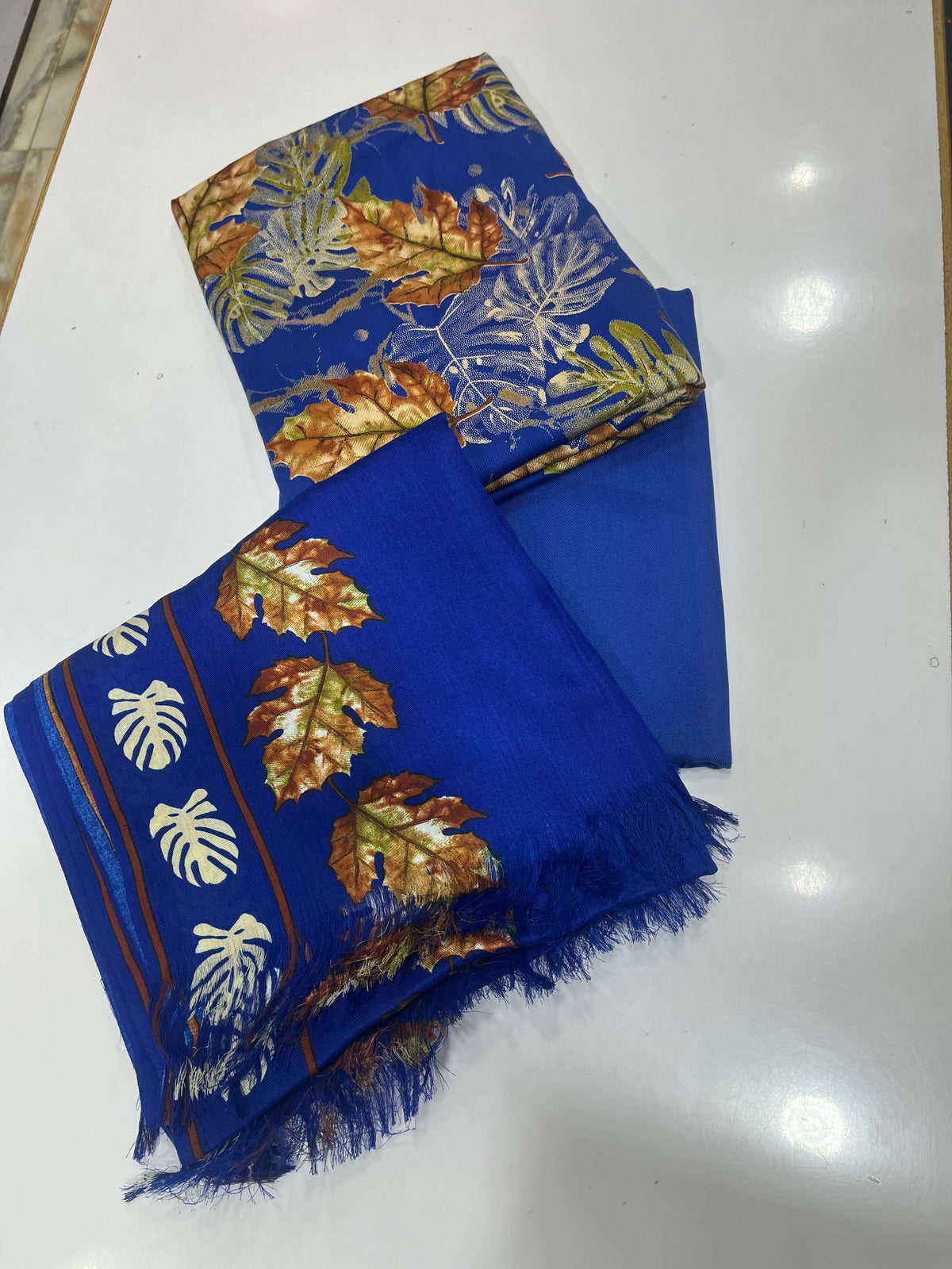 Pure Pashmina Shawl Marina Printed 3 Piece Suit | Winter Collection