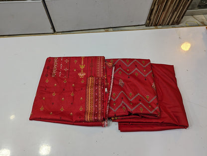 Bin Saeed Linen Printed 3 Piece Suit | Pakistani Winter Collection - 002 - View 1