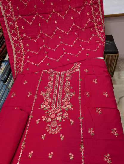 Bin Saeed Original Khaddar Printed + Embroidered 3-Piece Suit - 003 - View 2