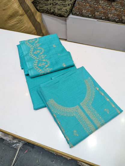 Bin Saeed Original Khaddar Printed + Embroidered 3-Piece Suit - 004 - View 2