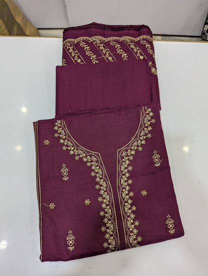 Bin Saeed Original Khaddar Printed + Embroidered 3-Piece Suit - 008 - View 3