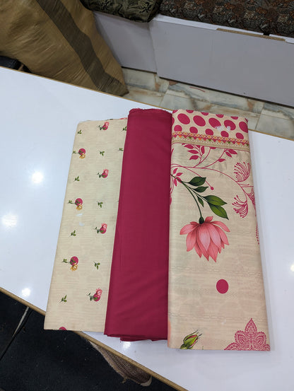 Bin Saeed Linen Printed 3 Piece Suit | Pakistani Winter Collection - 009 - View 2