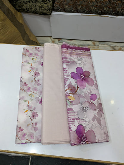 Bin Saeed Linen Printed 3 Piece Suit | Pakistani Winter Collection - 011 - View 2