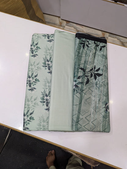Bin Saeed Linen Printed 3 Piece Suit | Pakistani Winter Collection - 013 - View 2