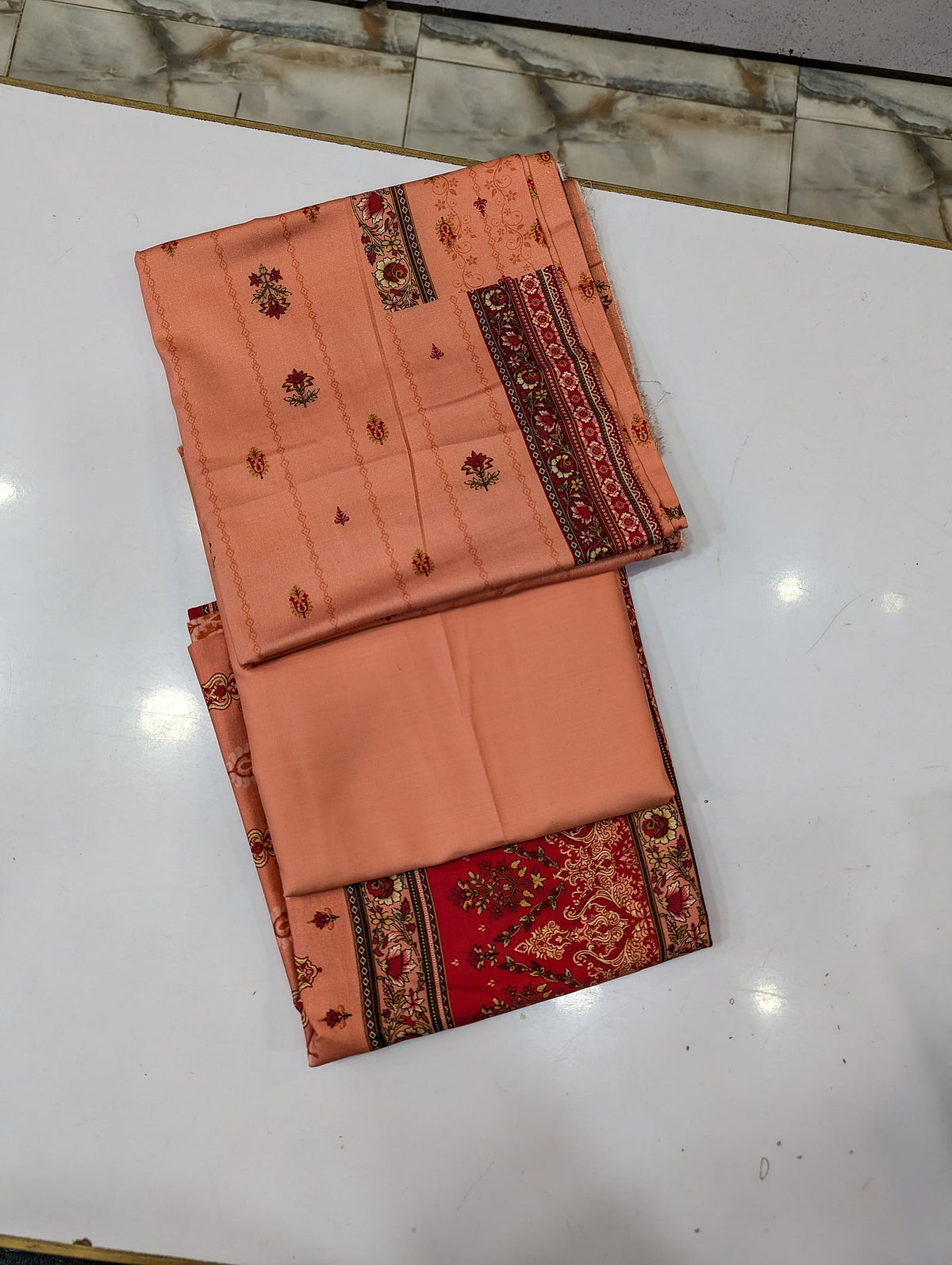 Bin Saeed Linen Printed 3 Piece Suit | Pakistani Winter Collection - 020 - View 1