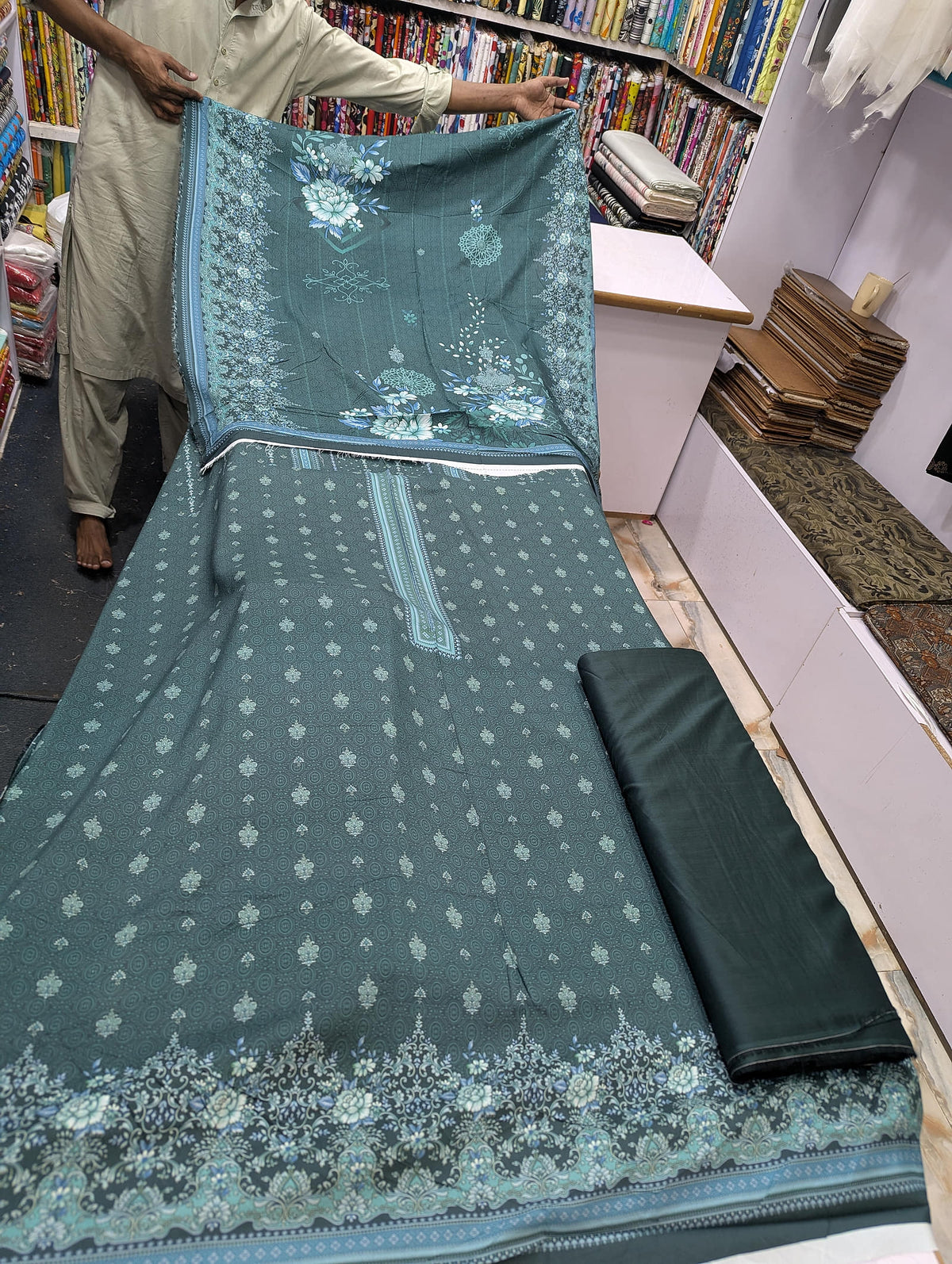 Five Star Premium 3 Piece Suit for Women | Elegant Unstitched Collection - 002 - View 1