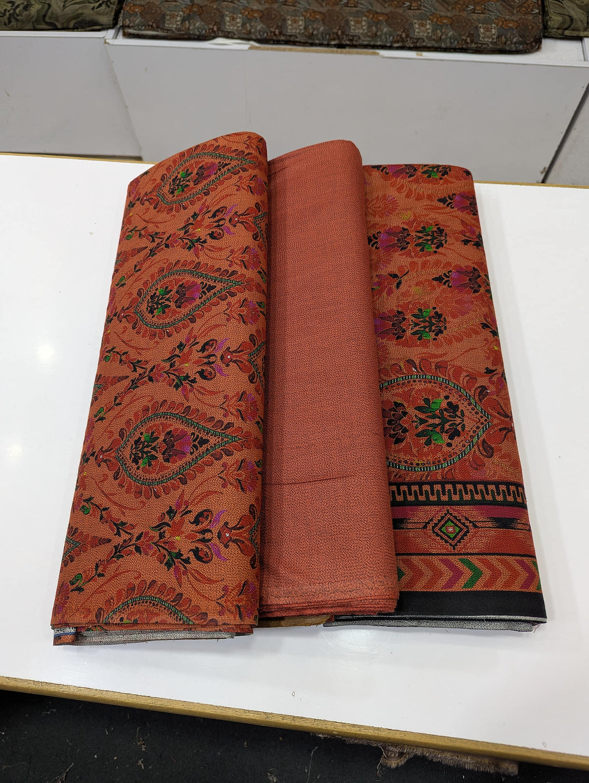 Premium Dhanak Printed 3 Piece Suit for Women | Unstitched Winter Collection - 003 - View 2