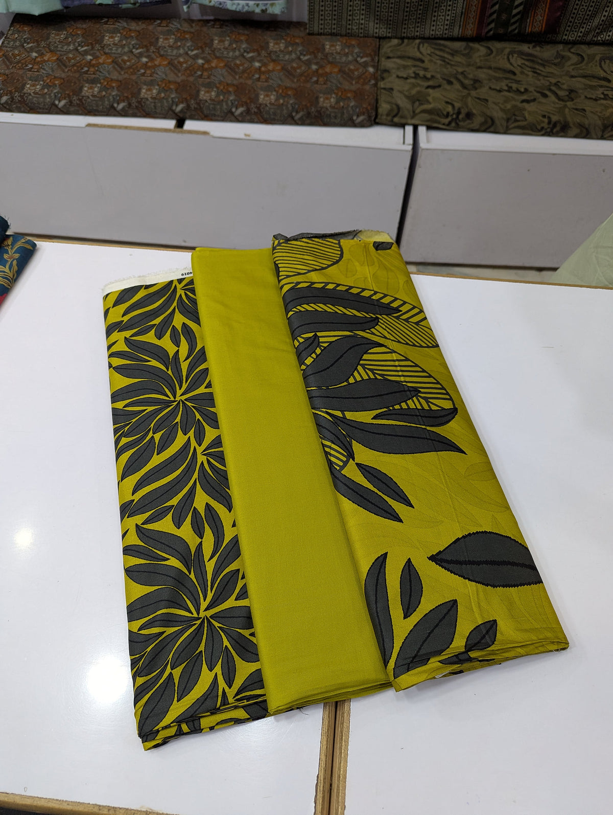 Printed Linen 3 Piece Suit | Elegant Winter Collection - 003 - View 2