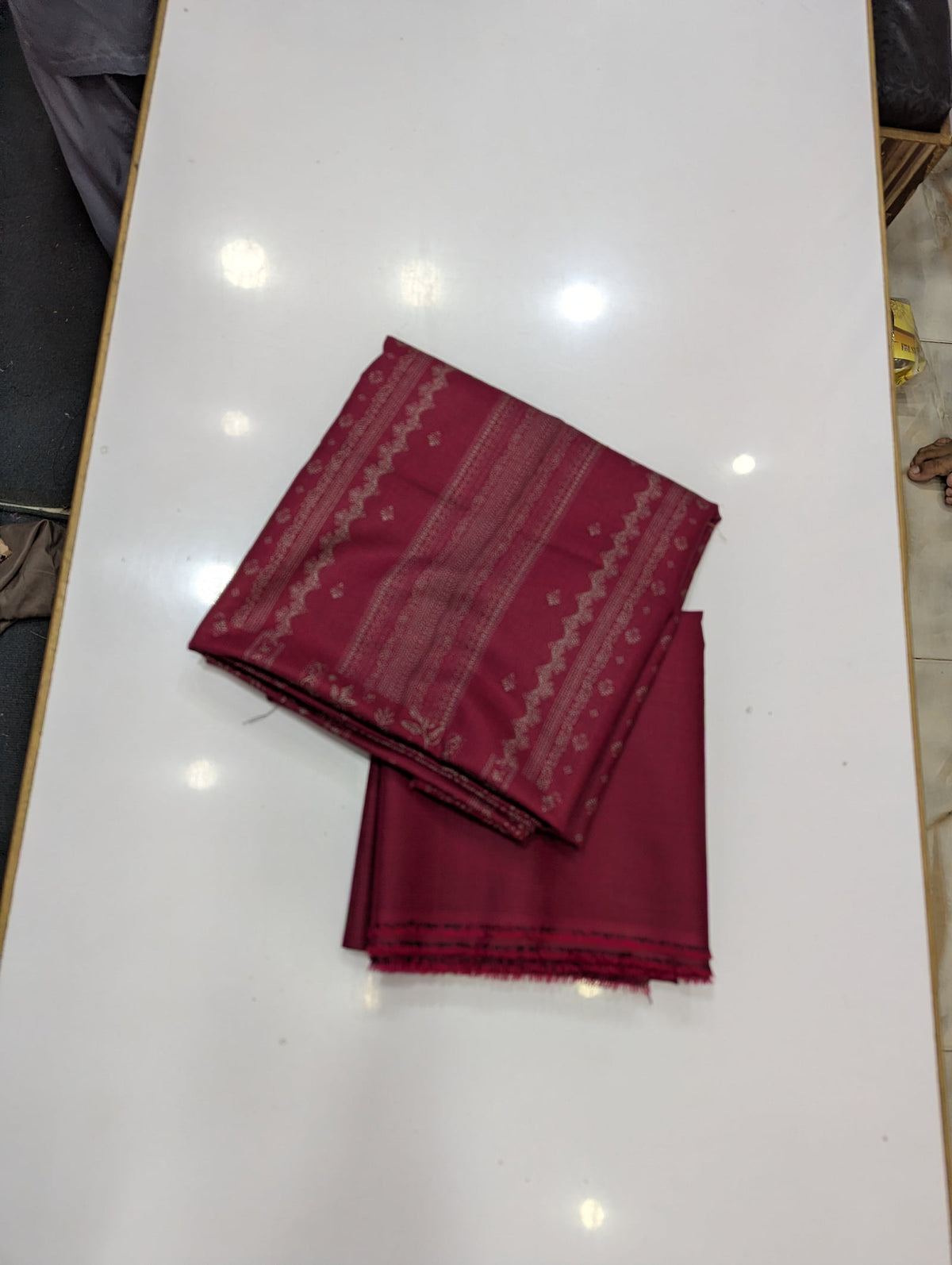Premium Dhanak 2 Piece Winter Suit – Elegant Unstitched Collection - 003 - View 2