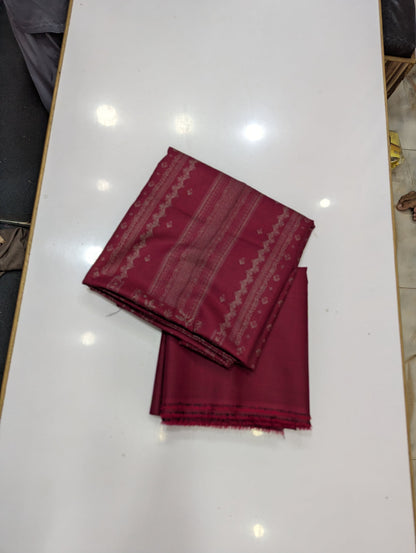 Premium Dhanak 2 Piece Winter Suit – Elegant Unstitched Collection - 003 - View 2