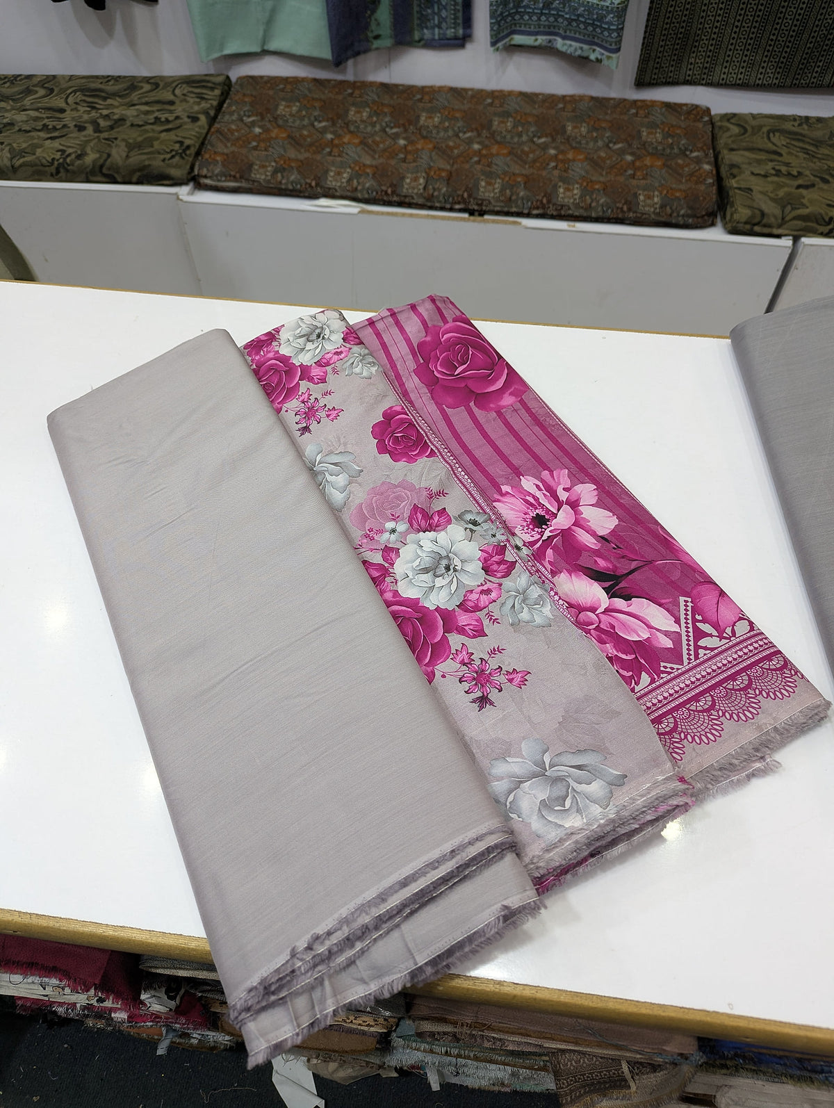 Five Star Premium 3 Piece Suit for Women | Elegant Unstitched Collection - 003 - View 3