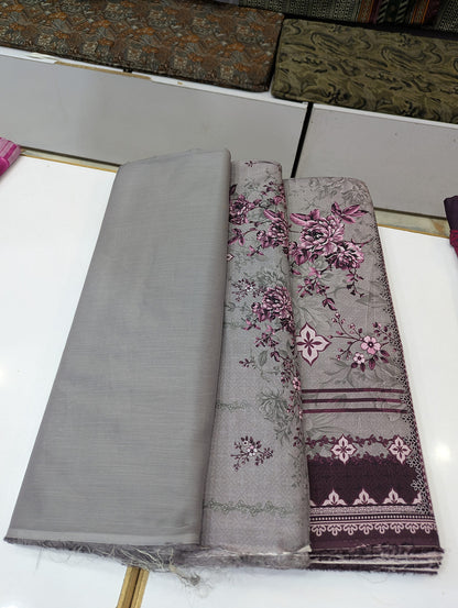 Five Star Premium 3 Piece Suit for Women | Elegant Unstitched Collection - 004 - View 2