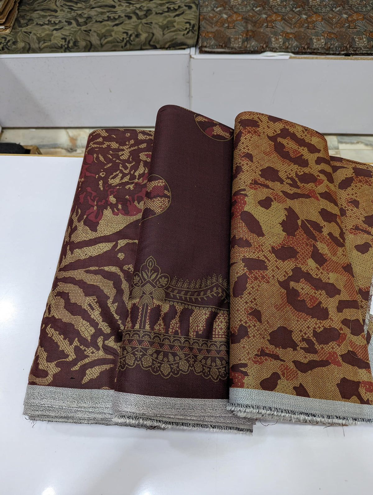 Premium Dhanak Printed 3 Piece Suit for Women | Unstitched Winter Collection - 005 - View 1