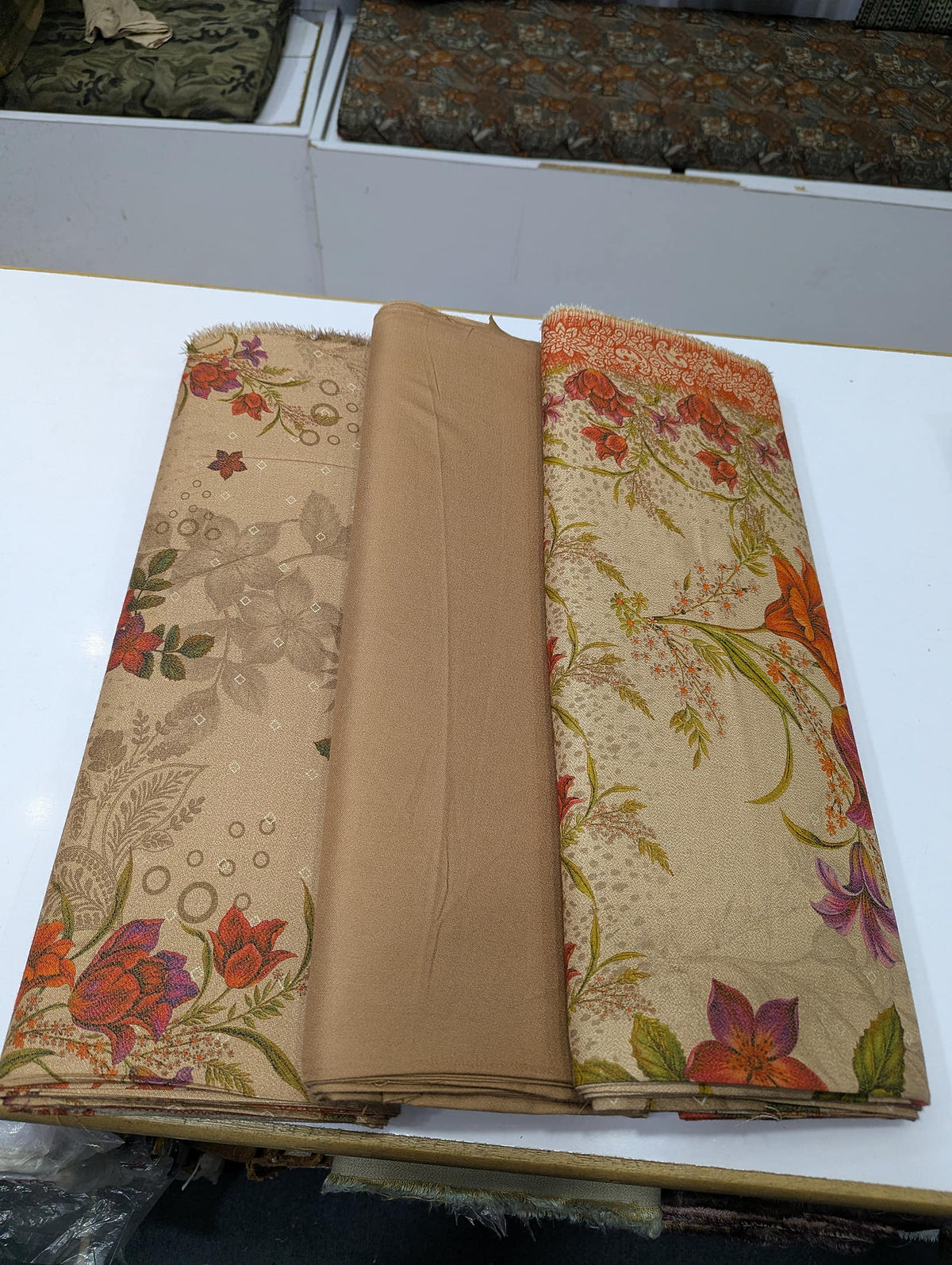 Five Star Premium Dhanak Printed 3 Piece Suit for Women | Winter Unstitched Collection - 005 - View 2