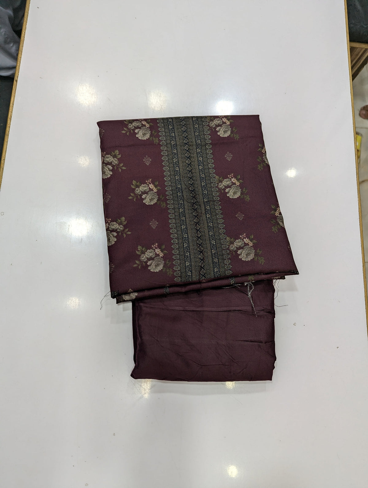 Premium Dhanak 2 Piece Winter Suit – Elegant Unstitched Collection - 005 - View 2
