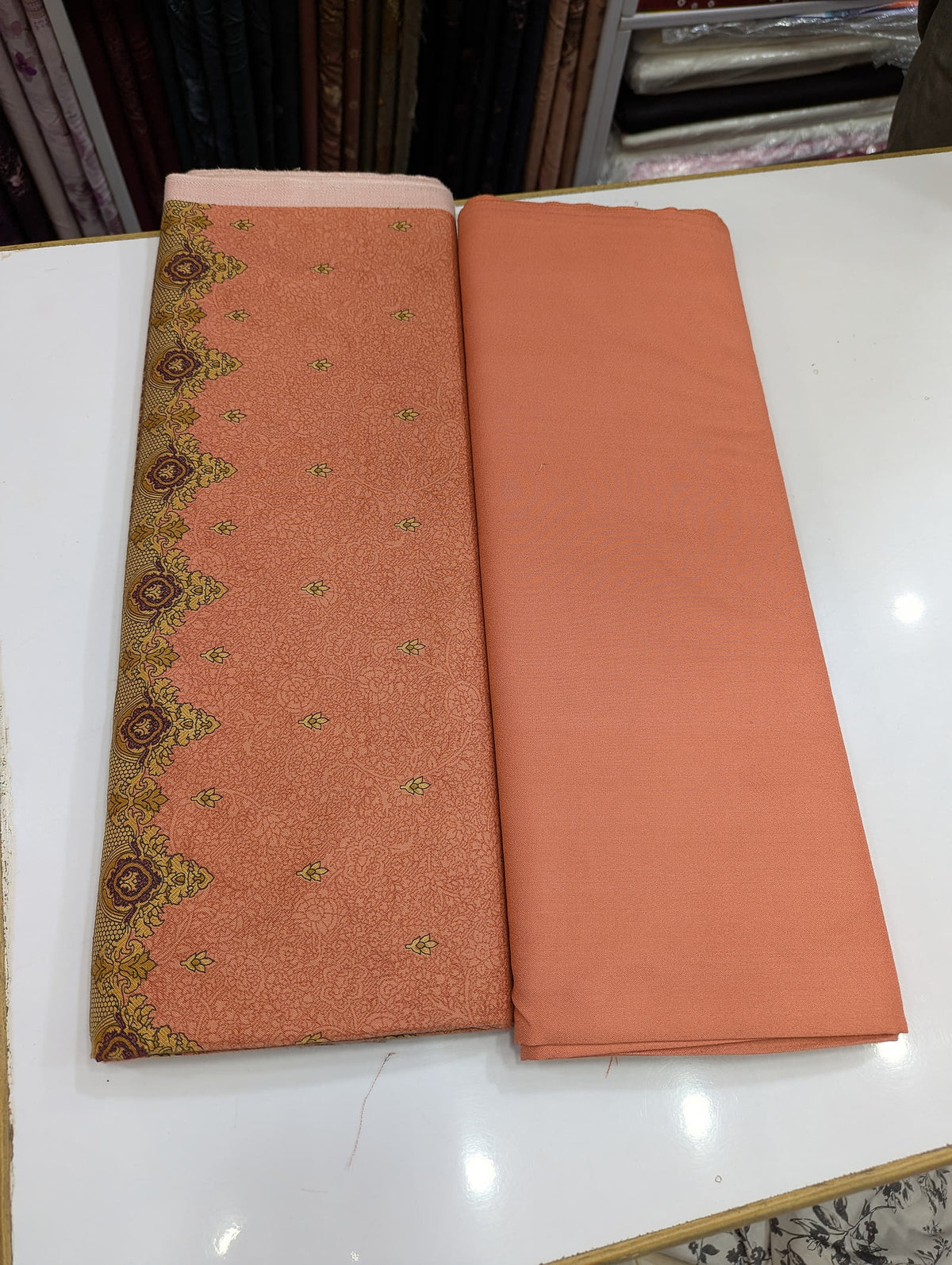 Premium Dhanak 2 Piece Winter Suit – Elegant Unstitched Collection - 007 - View 1