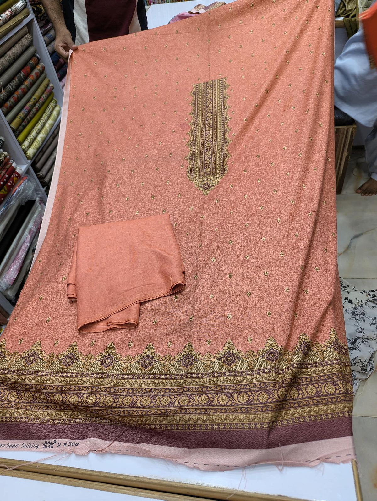 Premium Dhanak 2 Piece Winter Suit – Elegant Unstitched Collection - 007 - View 2