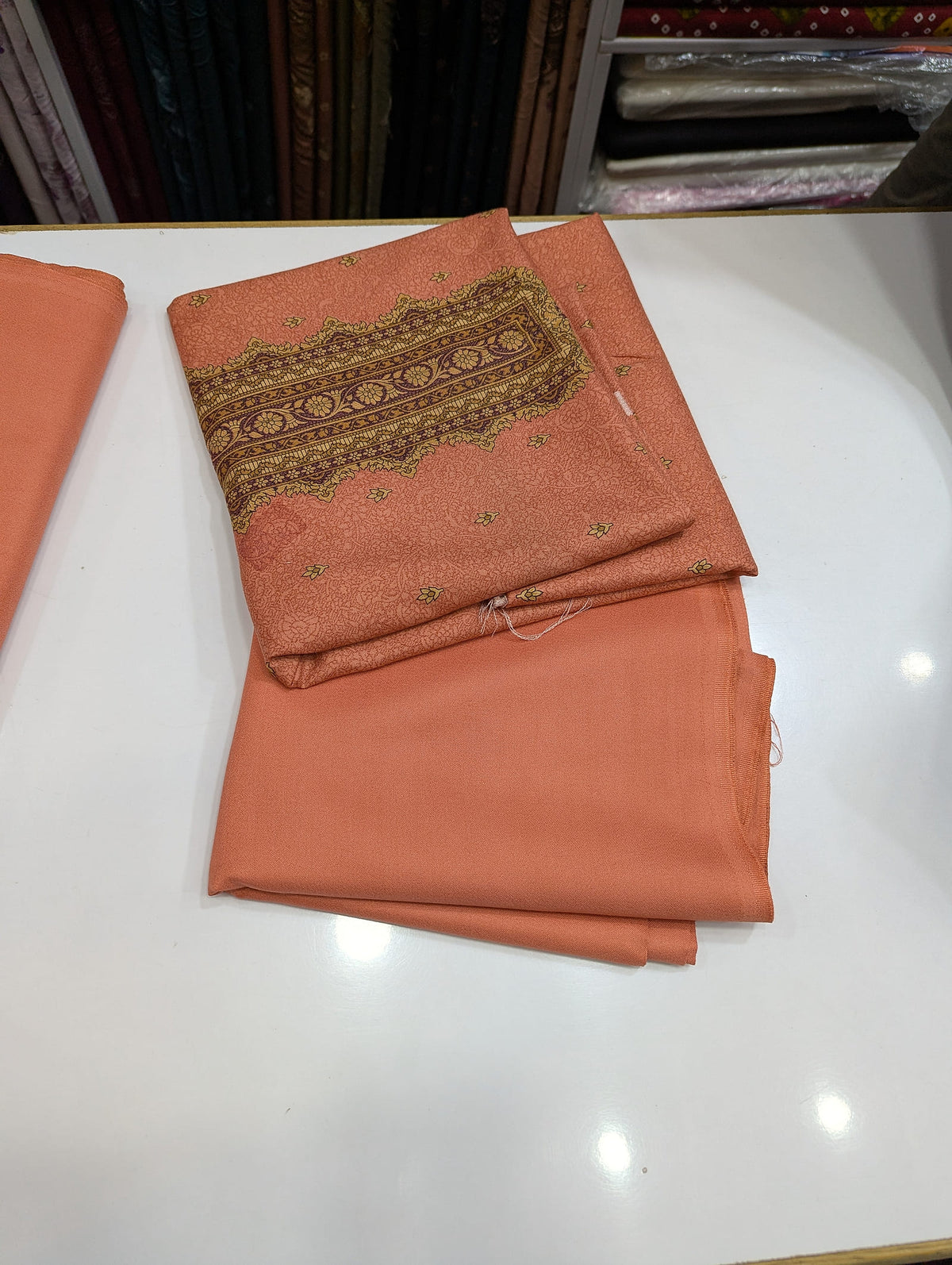 Premium Dhanak 2 Piece Winter Suit – Elegant Unstitched Collection - 007 - View 3
