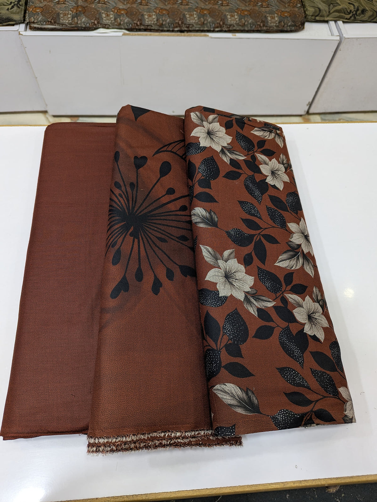 Premium Dhanak Printed 3 Piece Suit for Women | Unstitched Winter Collection - 009 - View 1