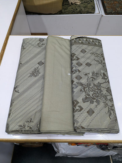 Five Star Premium Dhanak Printed 3 Piece Suit for Women | Winter Unstitched Collection - 009 - View 2