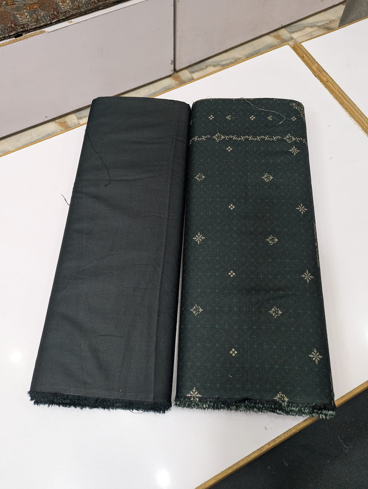 Premium Dhanak 2 Piece Winter Suit – Elegant Unstitched Collection - 009 - View 3