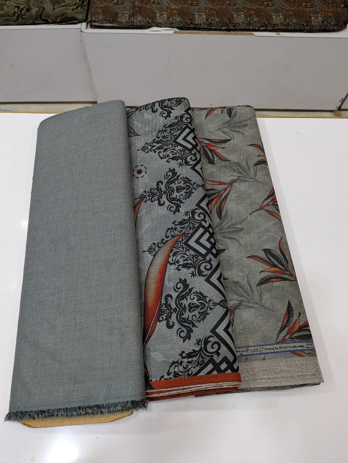 Premium Dhanak Printed 3 Piece Suit for Women | Unstitched Winter Collection - 010 - View 1