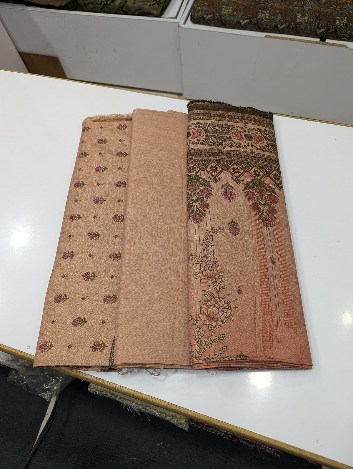 Five Star Premium Dhanak Printed 3 Piece Suit for Women | Winter Unstitched Collection - 011 - View 2