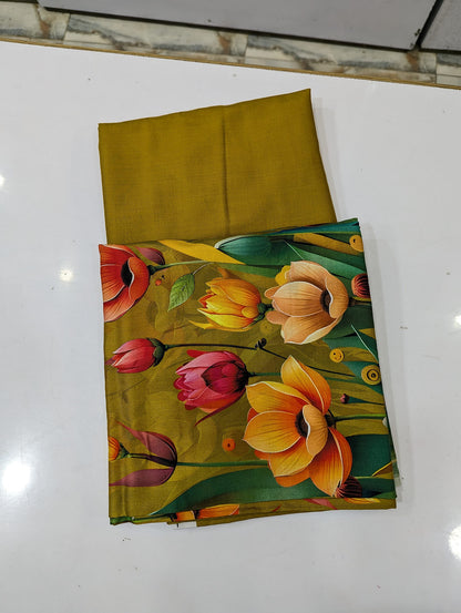 Five Star Printed Linen 2 Piece Suit – Premium Linen Shirt & Shalwar - 013 - View 1