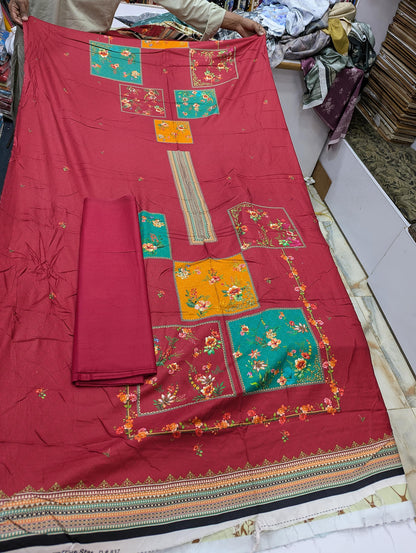 Five Star Printed Linen 2 Piece Suit – Premium Linen Shirt & Shalwar - 014 - View 2