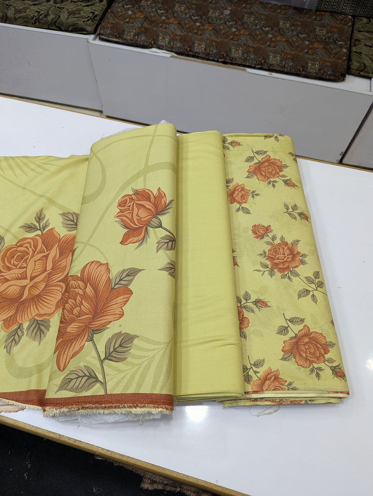 Premium Dhanak Printed 3 Piece Suit for Women | Unstitched Winter Collection - 014 - View 2