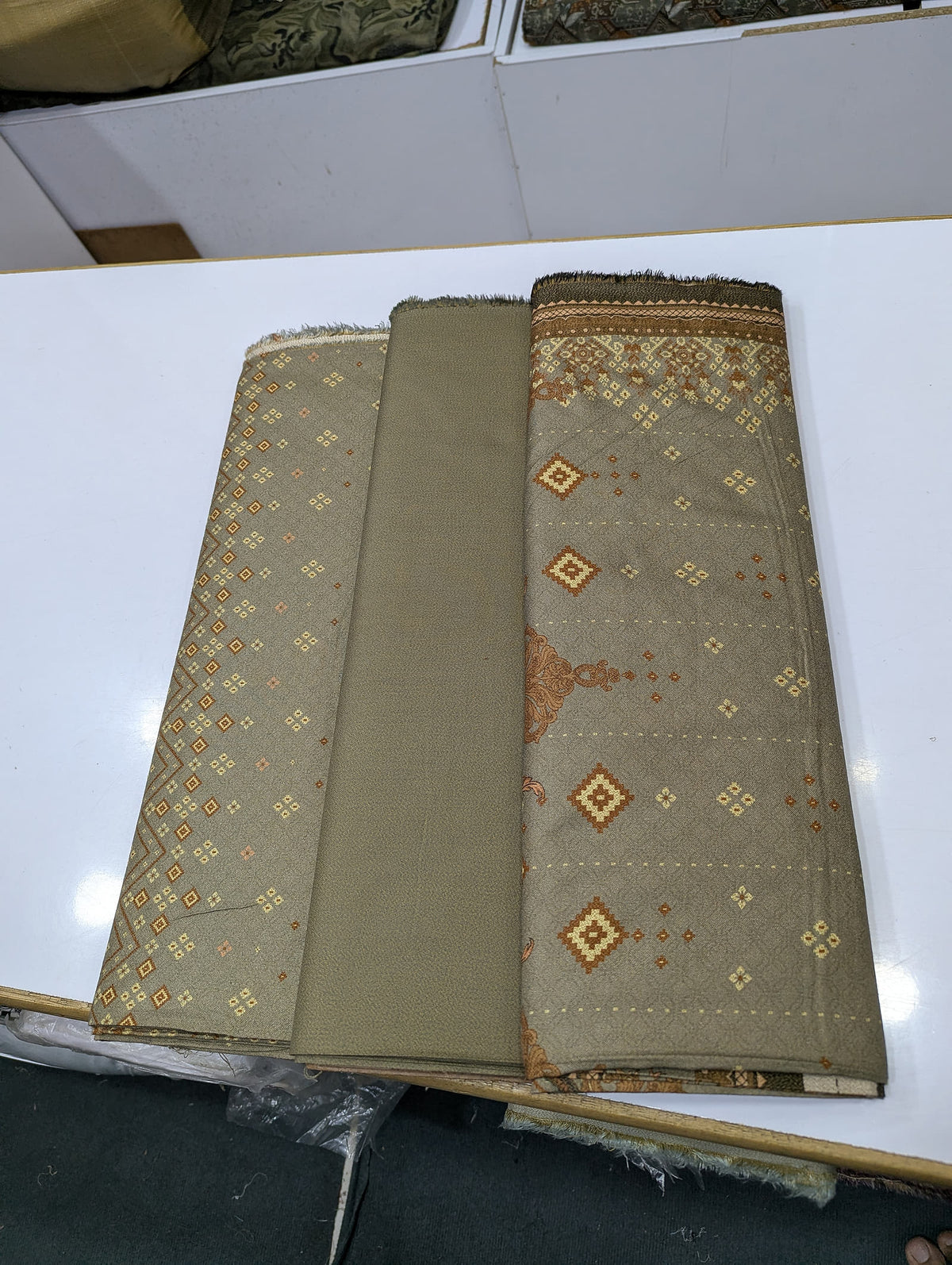 Five Star Premium Dhanak Printed 3 Piece Suit for Women | Winter Unstitched Collection - 016 - View 2