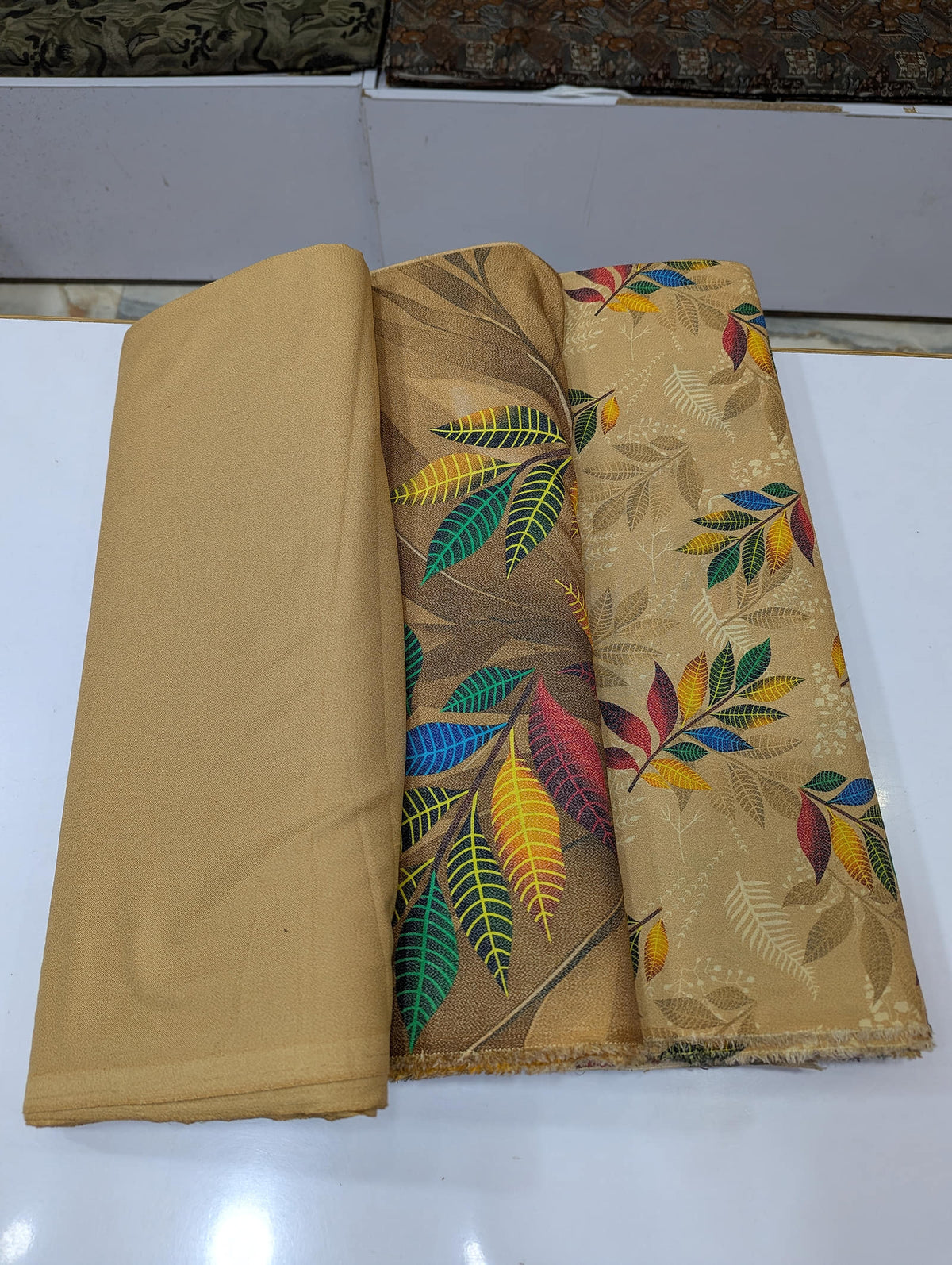 Premium Dhanak Printed 3 Piece Suit for Women | Unstitched Winter Collection - 017 - View 1