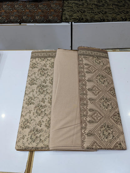Five Star Premium Dhanak Printed 3 Piece Suit for Women | Winter Unstitched Collection - 019 - View 2