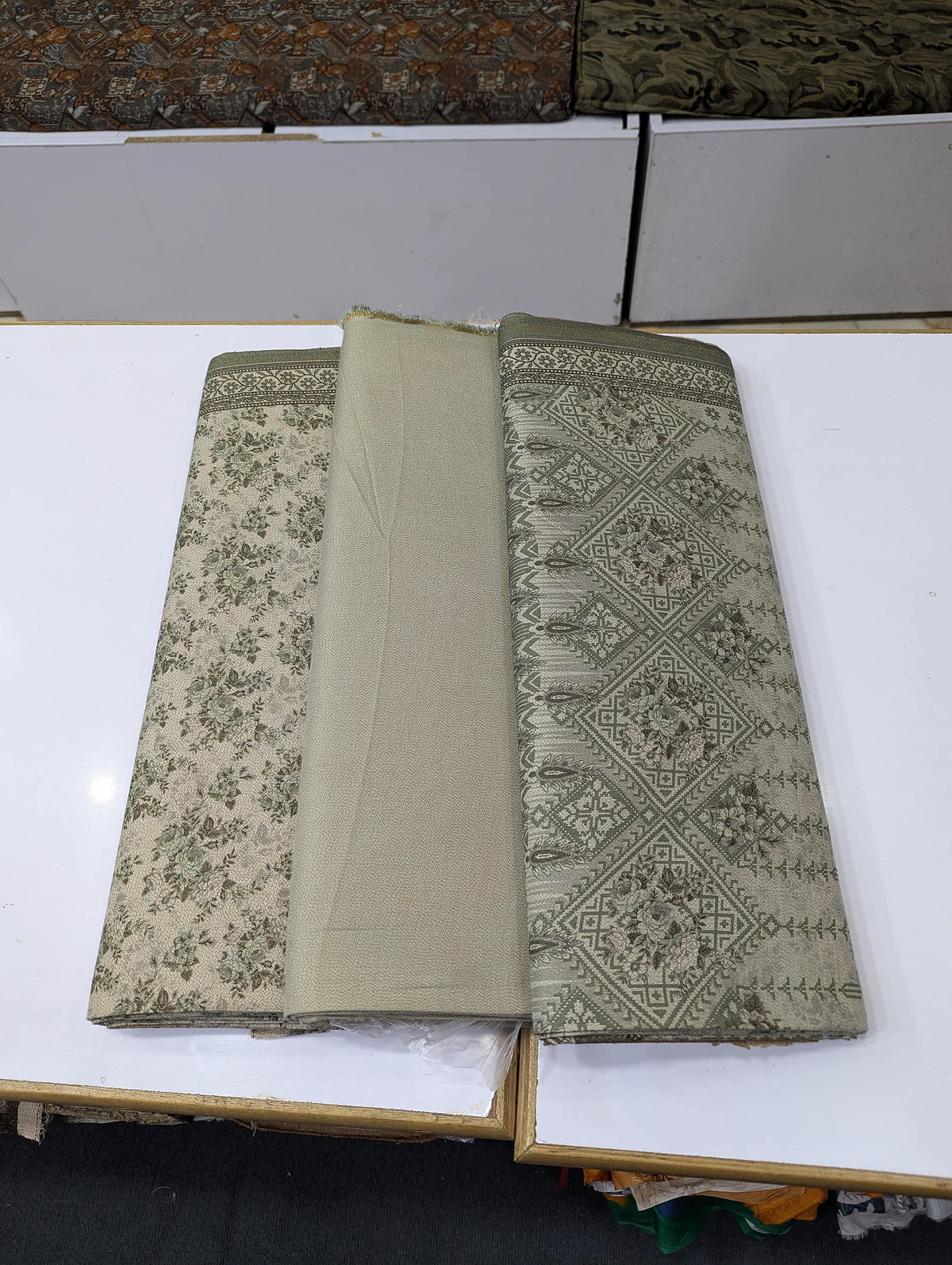 Five Star Premium Dhanak Printed 3 Piece Suit for Women | Winter Unstitched Collection - 020 - View 2