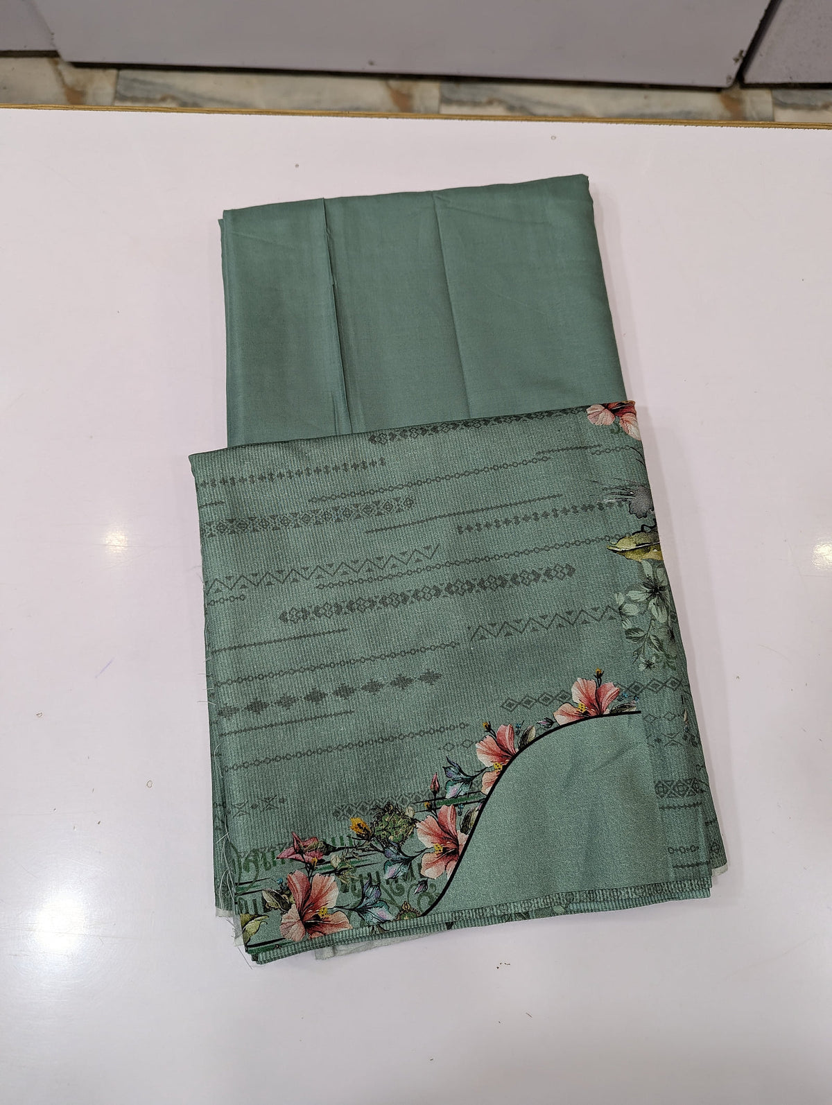 Five Star Printed Linen 2 Piece Suit – Premium Linen Shirt & Shalwar - 021 - View 1