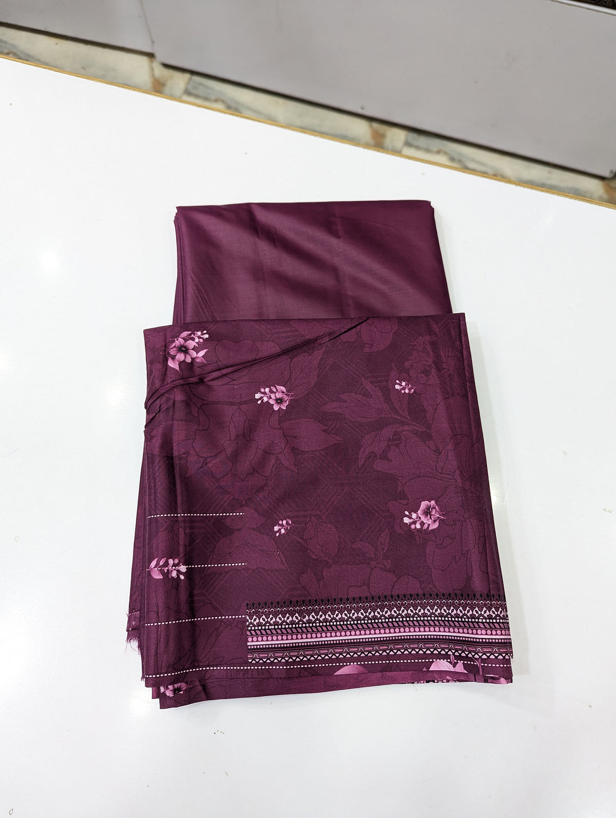 Five Star Printed Linen 2 Piece Suit – Premium Linen Shirt & Shalwar - 023 - View 1