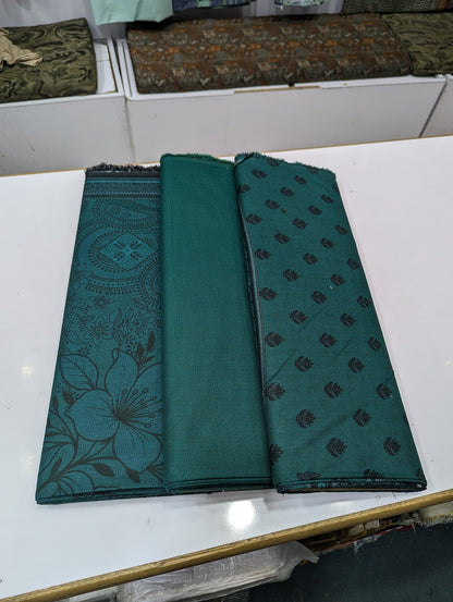 Five Star Premium Dhanak Printed 3 Piece Suit for Women | Winter Unstitched Collection - 027 - View 2