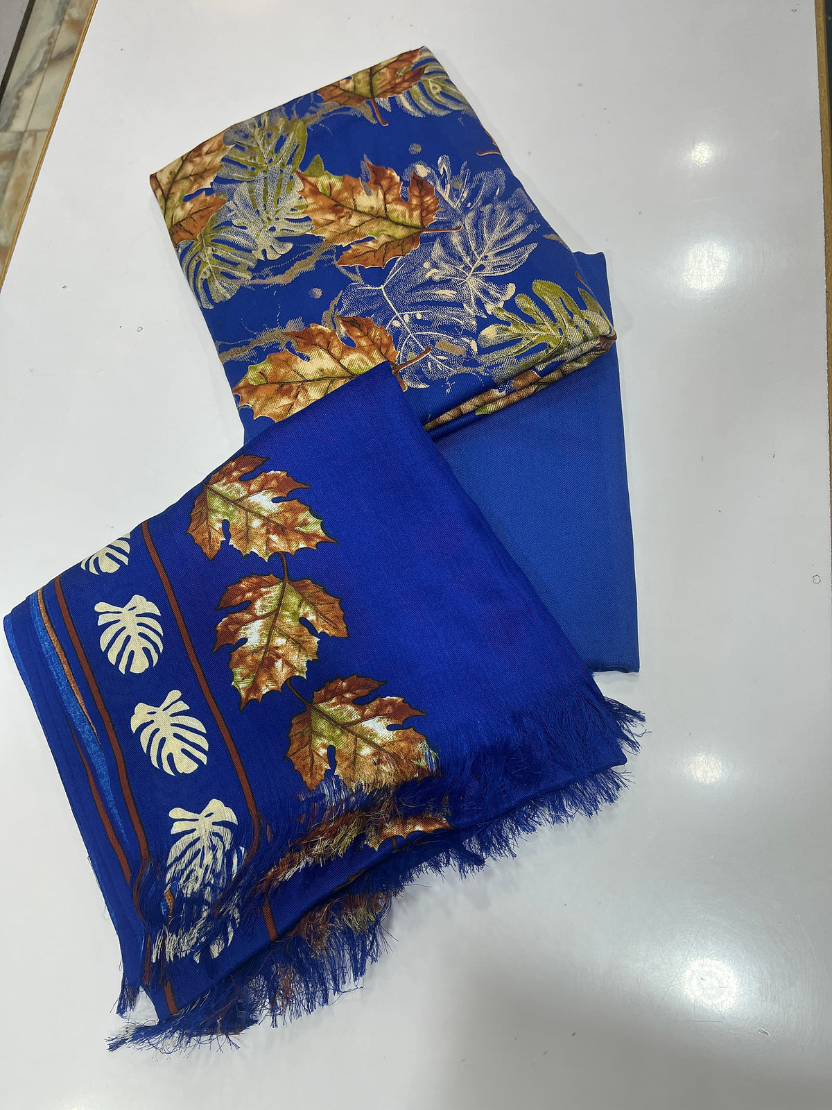 Pure Pashmina Shawl Marina Printed 3 Piece Suit | Premium Winter Collection - 001 - View 2