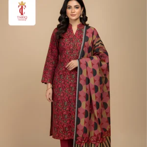 RED WID BLACK PRINTING DHNAK