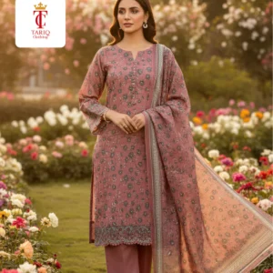 T-PINK WITH GREY DUPATA KHADDR