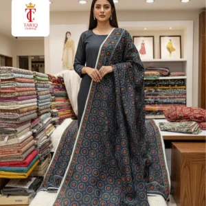 DARK GREY AJRAK KHADDR