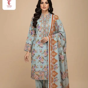 sky blue linen cor-ed set limelight