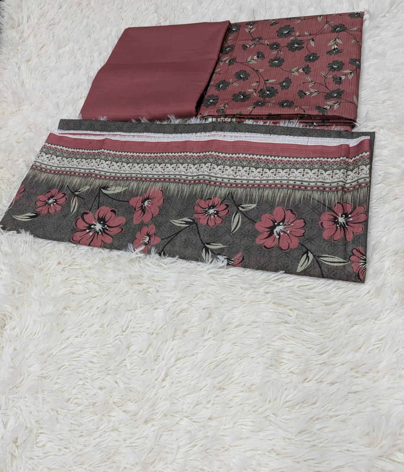 T-PINK WITH GREY DUPATA KHADDR - Image 4