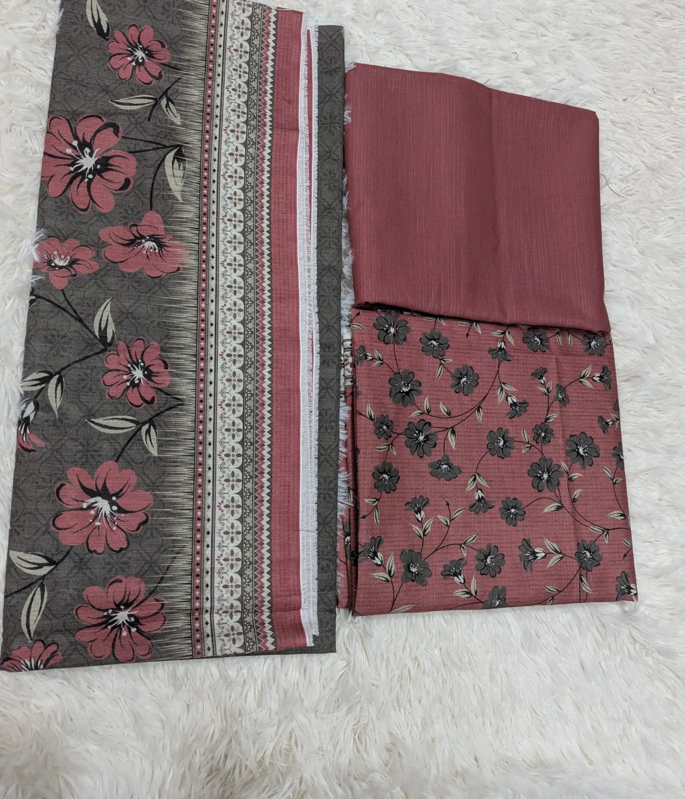 T-PINK WITH GREY DUPATA KHADDR - Image 5